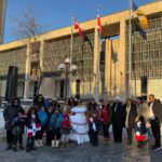 The Dominican flag is raised in Canada for the 181st anniversary of National Independence.