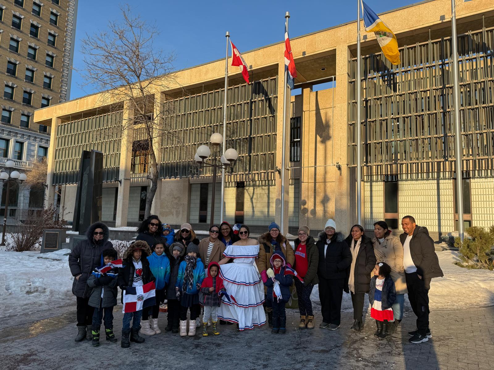Read more about the article The Dominican flag is raised in Canada for the 181st anniversary of National Independence.